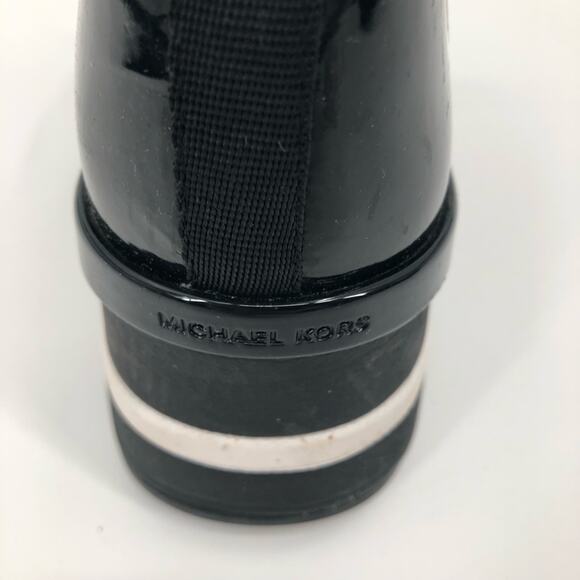 MICHAEL Michael Kors Black Sock Wedge Heel Sneakers - Picture 9 of 11